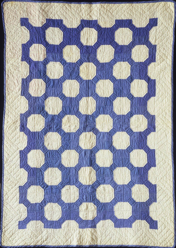 Susan Shrock, “Bow Tie Variation Crib Quilt,” Vicinity of Topeka, Indiana, 1930, Cotton, 57 × 4…
