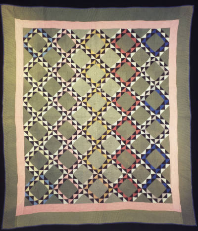Lydia Eash, “Ocean Waves Quilt”, Middlebury, Indiana, n.d., Cotton, 78 3/4 × 68 in., Collection…