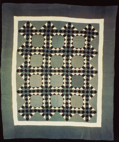 Lydia Bontrager, (dates unknown), “Twenty-five Patch Variation Quilt”, Middlebury, Indiana, n.d…