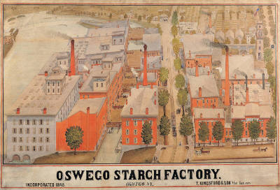 Oswego Starch Factory
Artist unidentified; signed "AJH/77"
Photo by John Parnell