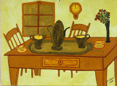 Antonio Esteves, (1910-1983), “Still Life,” Brooklyn, New York, 1974, Oil on Masonite, 24 × 20 …