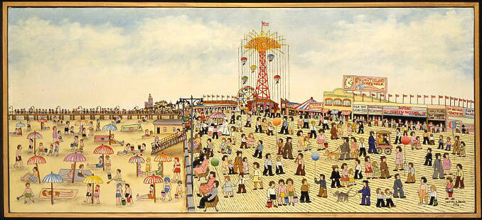 Coney Island Boardwalk with Parachute Jump
Vestie Davis
Photographer unidentified