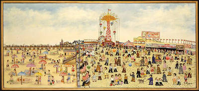 Coney Island Boardwalk with Parachute Jump
Vestie Davis
Photographer unidentified