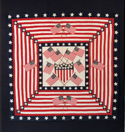 Flag Quilt
Mary C. Baxter 
Photographer unidentified