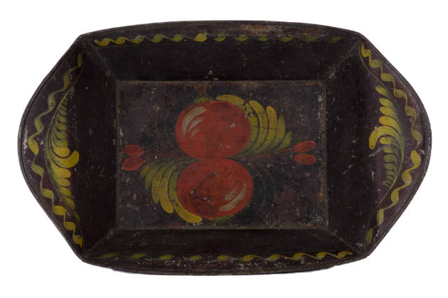 Artist unidentified, (1805-1900), “Bread Tray,” United States, 1800s, Paint on Asphaltum over t…