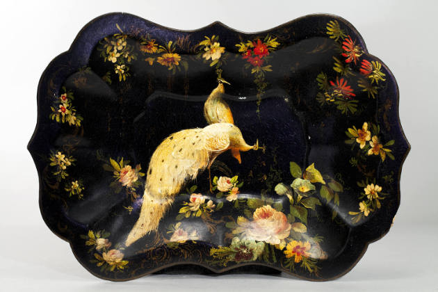 Artist unidentified, (1805-1900), “Bread Tray,” United States, n.d., Papier Mâché, 9 1/8 x 13 1…