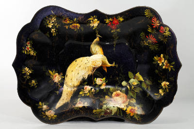 Artist unidentified, (1805-1900), “Bread Tray,” United States, n.d., Papier Mâché, 9 1/8 x 13 1…