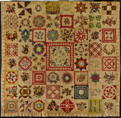 Album Quilt
Possibly Sarah Morrell and others
Photographed by Gavin Ashworth