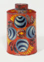 Artist unidentified, (1805-1900), “Canister,” United States, early 1800s, Paint on tin, 5 1/8 x…