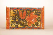 Artist unidentified, (1805-1900), “Box,” United States, 1800s, Paint on wood, 4 1/8 x 11 x 6 3/…