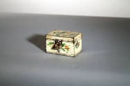 Possibly Zachariah Stevens, “Document Box,” United States, early 1800s, Paint on tin, 2 x 3 1/4…