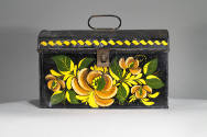 Artist unidentified, (1805-1900), “Dome-top Document Box,” United States, early 1800s, Paint on…