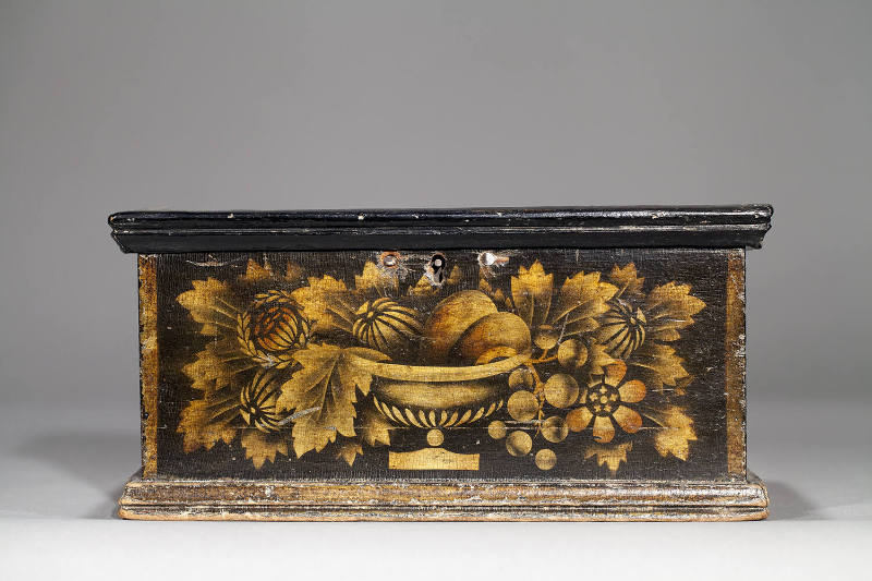 Artist unidentified, “Stenciled Box”, Eastern United States, 1800–1850, Paint and bronze powder…