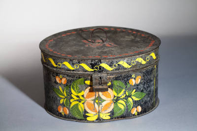 Artist unidentified, (1805-1900), “Box,” United States, early 19th century, Paint on tinplate, …