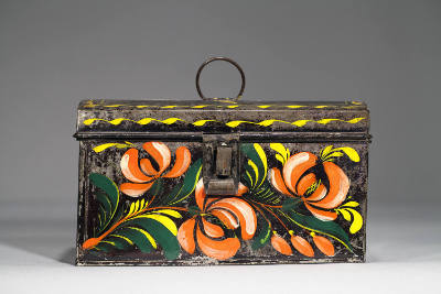 Artist unidentified, “Document Box”, Eastern United States, Early 19th Century, Paint on tinpla…