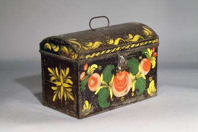 Artist unidentified, (1805-1900), “Document Box,” United States, 1823–1835, Paint on tinplate, …