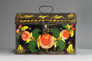 Artist unidentified, (1805-1900), “Document Box,” United States, 1823–1835, Paint on tinplate, …