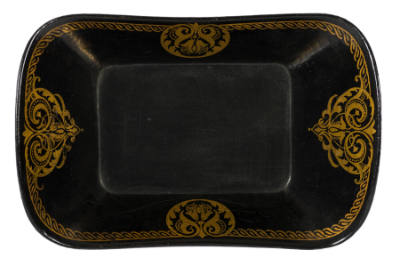 Artist unidentified, “Tray”, Possibly England, Late 19th–Early 20th Centuries, Paint on papier-…