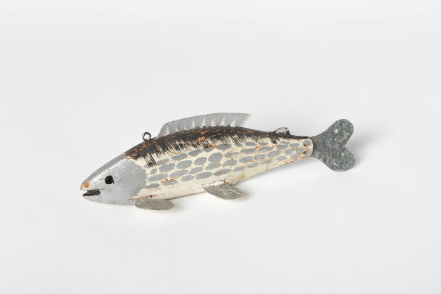 Artist unidentified, “Decoy: fish”, United States, 1925 - 1935, Wood, sheet metal paint with le…