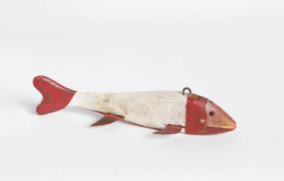 Artist unidentified, “Fish Decoy,” Probably midwest, 1900–1950, Paint of wood, metal, 1 1/4 × 7…