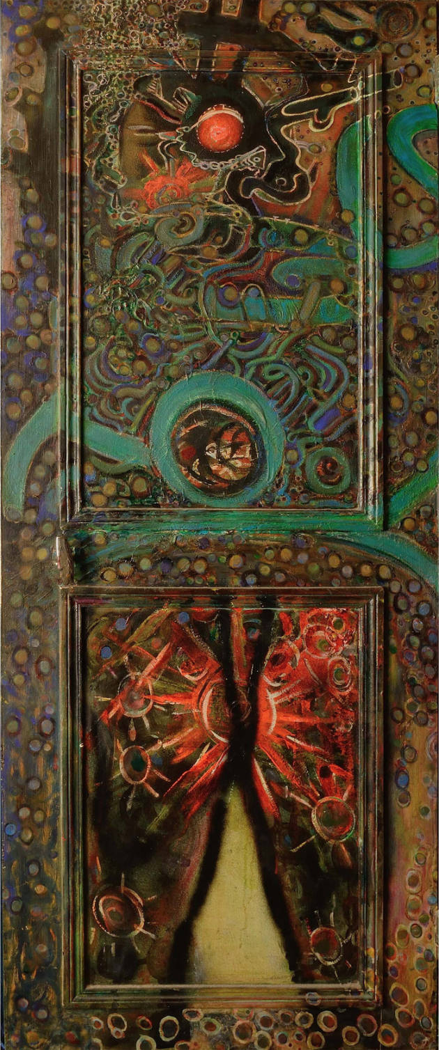 Jean-Daniel Allanche (1940–2015), “Kitchen Door,” Paris, France, 1978, Painted wood, 73 1/4 × 2…