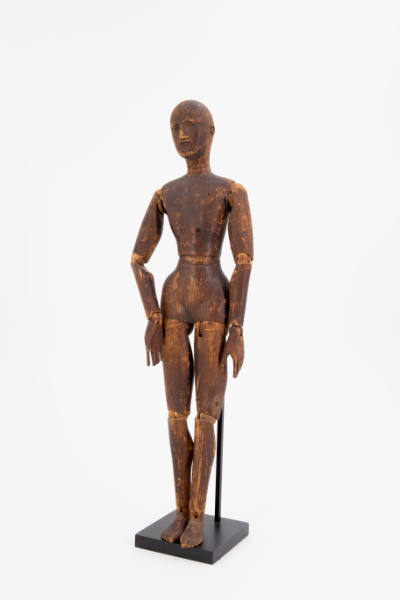 Artist unidentified, “Articulated Art Mannequin,” United States, 20th century, Paint on wood, n…