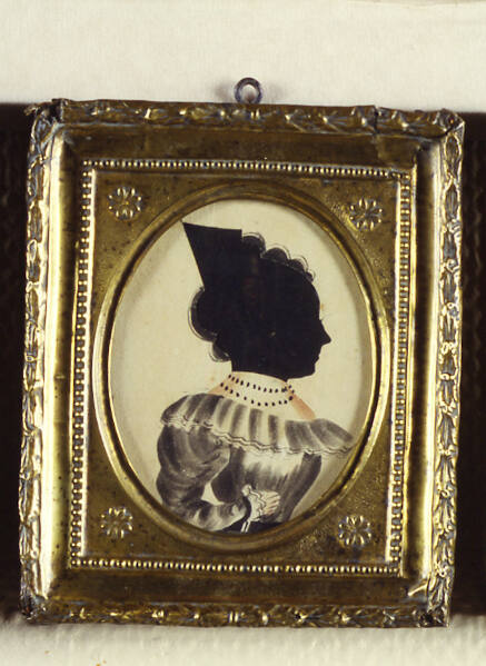 Attributed to Ezra Wood, (1798 - 1841), “Silhouette of Woman,” Probably Buckland, Massachusetts…