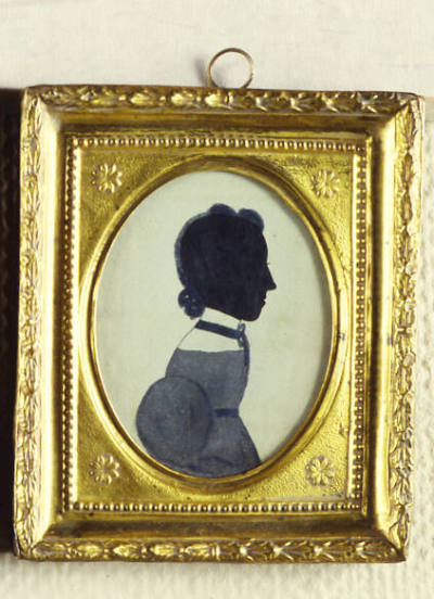 Attributed to Ezra Wood, (1798 - 1841), “Silhouette of Girl,” Probably Buckland, Massachusetts,…