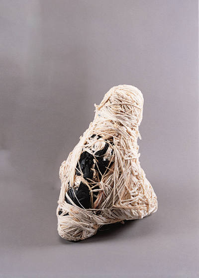 Judith Scott, (1943–2005), “Untitled (White Nest),” Oakland, California, c. 1990s, Yarn and fab…