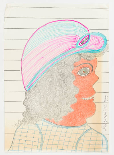 Inez Nathaniel Walker, (1911–1990), “Untitled,” New York, 1977, Pencil, colored pencil, and mar…