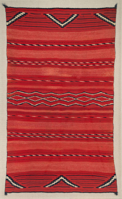 Artist unidentified, “Navajo Classic Child's Blanket,” Southwestern United States, 1855, Wool (…