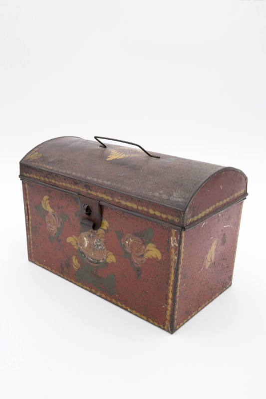 Artist unidentified, (1805-1900), “Dome-top Document Box,” United States, early 1800s, Paint on…