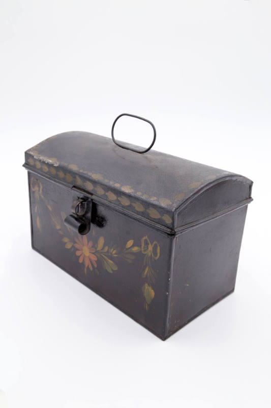 Artist unidentified, (1805-1900), “Document box,” United States, early 1800s, Paint on tin, 5 3…