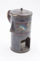 Artist unidentified, (1805-1900), “Pap warmer,” United States, Late 19th Century, Paint on tin,…