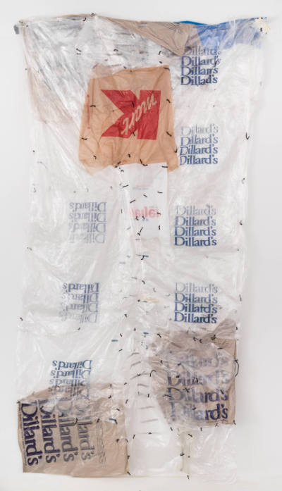  Jessie Dunahoo, “Untitled (quilt)”, United States, c. 2009, Plastic bags and yarn, 96 × 50 in.…