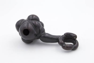 Artist unidentified, “Whimsy Gourd”, United States, 20th century, Black gourd, made by tying, 7…