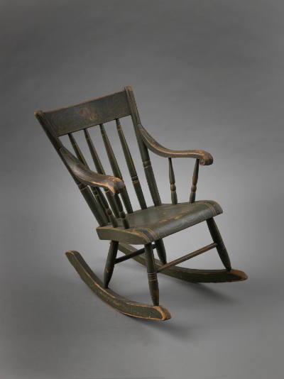 Artist unidentified, “Child's Rocker,” United States, mid-19th Century, Paint on wood, 23 1/2 x…