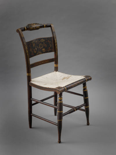 Artist unidentified, “Chair”, Eastern United States, 19th Century, Paint on wood with painted r…