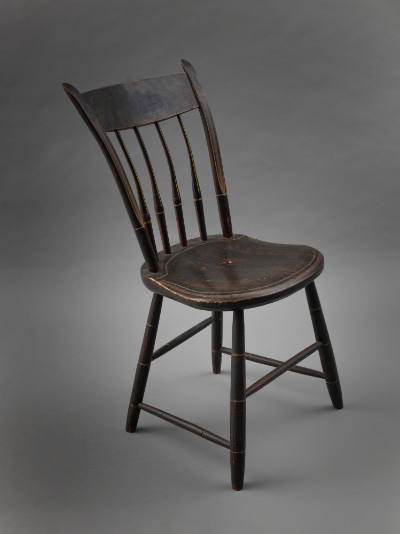 Artist unidentified, “Thumb-back Windsor Side Chair,” New York State, 1815 - 1835., Paint on ma…