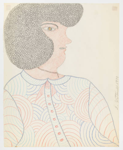 Inez Nathaniel Walker, (1911–1990), “Untitled,” New York, 1973, Pencil, colored pencil, and cra…