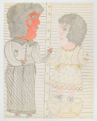 Inez Nathaniel Walker, (1911–1990), “Untitled,” New York, 1976, Pencil, colored pencil, crayon,…