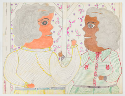 Inez Nathaniel Walker, (1911–1990), “Untitled,” New York, 1977, Pencil, colored pencil, crayon,…