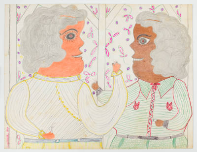 Inez Nathaniel Walker, (1911–1990), “Untitled,” New York, 1977, Pencil, colored pencil, crayon,…