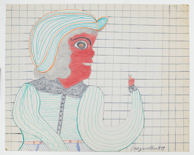 Inez Nathaniel Walker, (1911–1990), “Untitled,” New York, 1977, Pencil, crayon, and felt-tip pe…