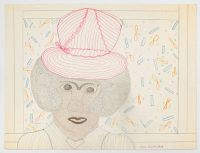 Inez Nathaniel Walker, (1911–1990), “Untitled,” New York, 1977, Pencil, crayon, and felt-tip pe…