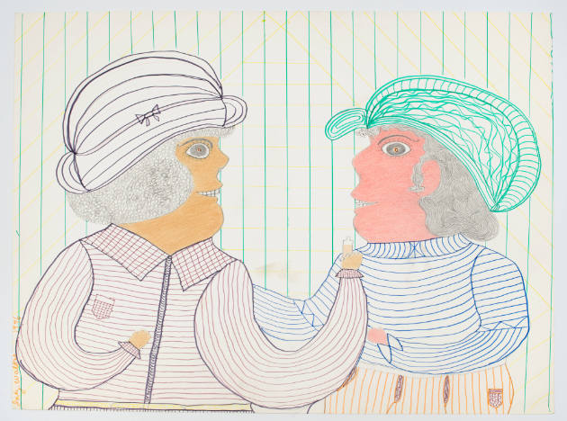 Inez Nathaniel Walker, (1911–1990), “Untitled,” New York, 1976, Pencil, crayon, and felt-tip pe…