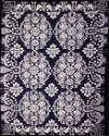 Fancy-Weave Doublecloth Coverlet: Multiple Rose Medallions with Eagle and Independence Hall Bor…