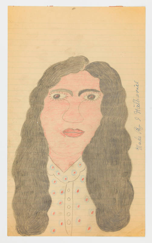 Inez Nathaniel Walker, (1911–1990), “Untitled,” New York, c. 1973, Pencil, crayon, and ballpoin…