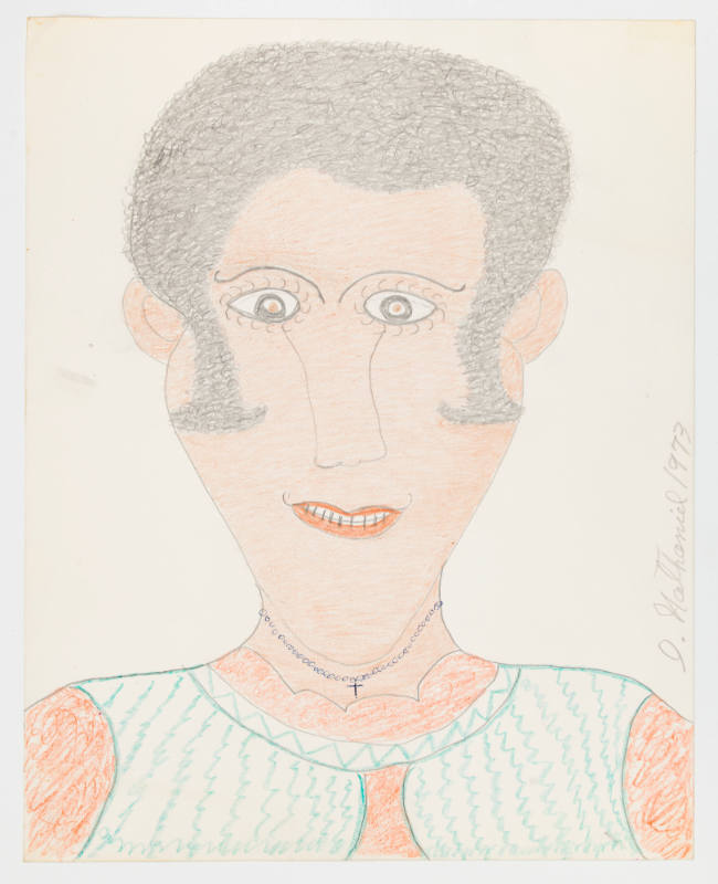 Inez Nathaniel Walker, (1911–1990), “Untitled,” New York, 1973, Pencil, crayon, and ballpoint p…