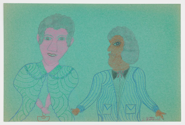 Inez Nathaniel Walker, (1911–1990), “Untitled,” New York, c. 1973–1974, Pencil, colored pencil,…